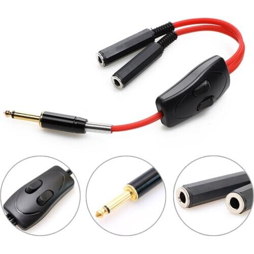 Double Control Switch Tattoo Machine Tattoo Clip Cord Double Interface Adapter Connector Tattoo Accessories Tattoo Power Supply