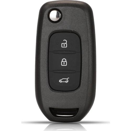 Jingyuqin 10pcs 3 Buttons Remote Car Key Shell Cover Case For Renault Duster Correga Megana Landscape 2014 Replacement