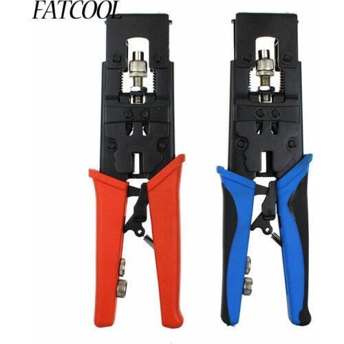 FATCOOL Multifunction RG58 RG59 RG6 F BNC RCA Coax Compression Connector Adjustable Tool Wire Cutter