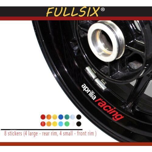 Motorcycle Styling Wheel Tire logo creative rim inner side decals Decorative sticker suitable for Aprilia racing stickers