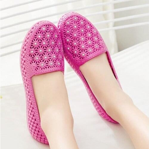 2020 New Fashion Summer Women Sandals Flat Office Shoes Woman Hollow Out Vintage Shoes Slip On Casual Females Ladies Sandals