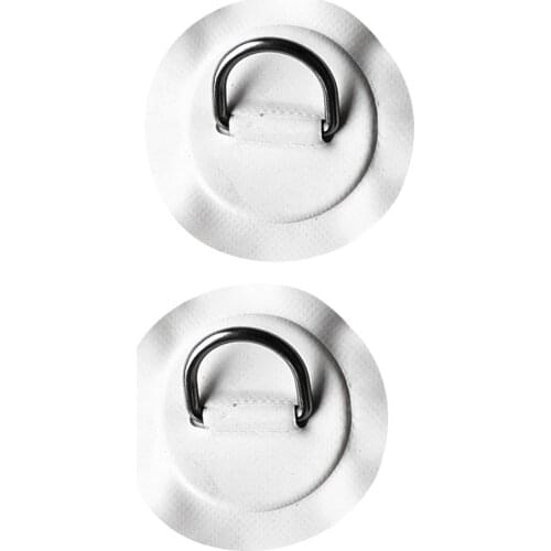 Durable 6 Pieces 316 Stainless Steel D-ring Pad/Patch for PVC Inflatable Boat Raft Dinghy Kayak Surfboard Accessories