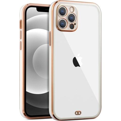 Plating Clear Case For iPhone 12 Pro Max 11 Pro XS Max XR X r s 7 8 Plus SE iPhone12 Case Luxury NEW Transparent Soft Back Cover