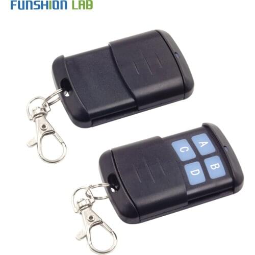 FUNSHION 433MHz 4 CH Button EV1527 Remote Control Switch RF Transmitter Wireless controllor remoto For Smart Home Garage Opener