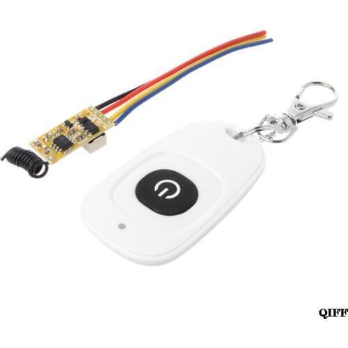 RF 1CH Mini Remote Control Switch Waterproof 12V DC3.7V to 24V Universal Relay Transmitter 433MHz Receiver Module APR28