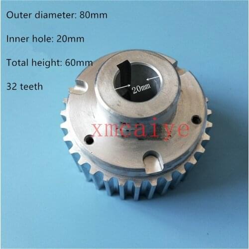 1 pcs M3.016.272 Feeder Transmission Pulley 32 Teeth XL105 XL75 XL106 Printing Machine Patrs