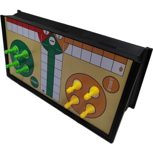 Foldable Magnetic Chess Board Flying Chess Ludo Chess Four-Color Chess Airplane Chess Christmas Gift For Children