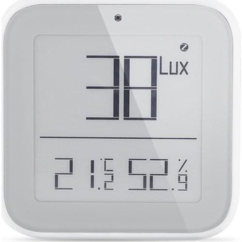 1Pcs Smart ZigBee Bluetooth Mesh Brightness Thermometer Light Temperature Humidity Sensor Detector Tuya Smart App Alexa Control