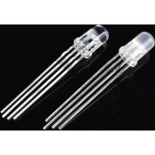 MIX 4kinds Through Hole 5MM RYB LED Diode 4pins Common anode/cathode diffused/clear lens