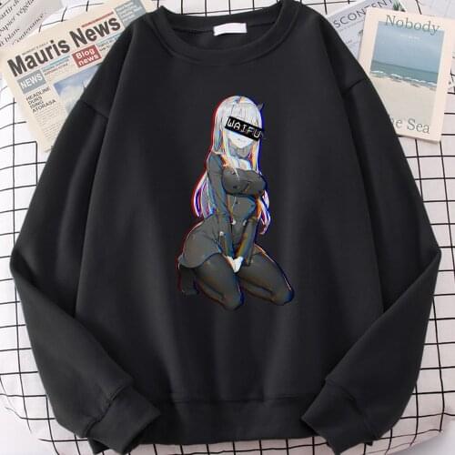 Man Hoodie Mens Sweatshirt Print Zero Two Waifu Kawaii Pullover MenS Hoodies Sweatshirts Leisure Sportswear Hombre For Man