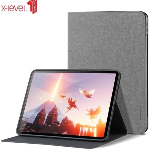 X-Level Canvas Cases For 2020 & 2018 iPad Pro 11 Air 3 10.5 10.2 Cloth Stand Wakup Sleep Smart Cover Case for mini 1 2 3 4 5