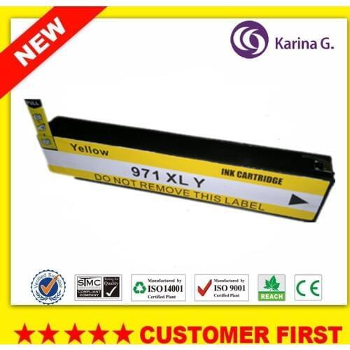 1PCS Yellow Compatible Ink Cartridge Replacement For HP970XL HP971 XL suit for HP OfficeJet X451dn X451dw X476dn X476dw X551dw