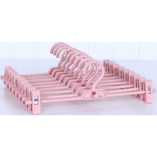10pcs/lot 34cm Plastic Hangers For Clothes Rack Magic Multi-function Anti-skid Pants Rack Clothes Hanger