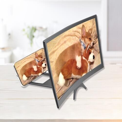 12 inch 3D Movie Curved Screen Enlarge Magnifier HD Projector Holder Universal for Cell Phone 3D Phone Screen Hot Sell