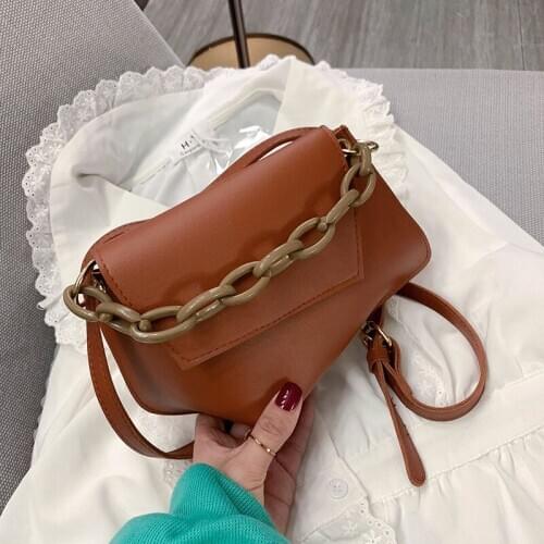 2021 Fashion Small Designer Crossbody Bag for Women Vintage Female Purses and Handbags PU Leather Shoulder Bags