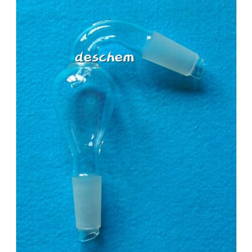 24/40,Glass Bent Anti Splash Adapter,Anti-splash Head,Lab Chemistry Glassware