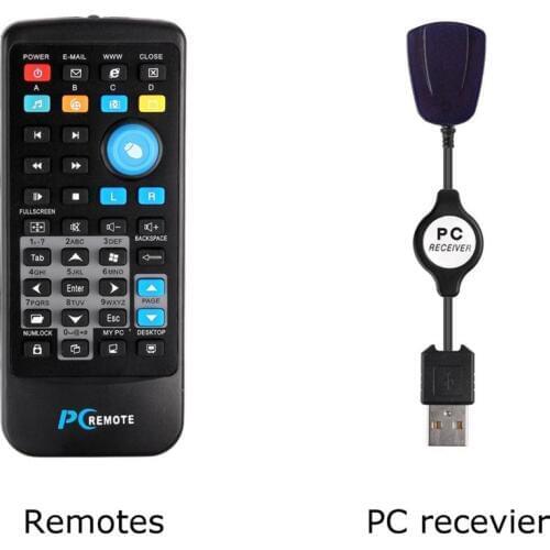 Wireless Keyboard Mouse IR Remote Controller USB Receiver for Laptop PC Computer