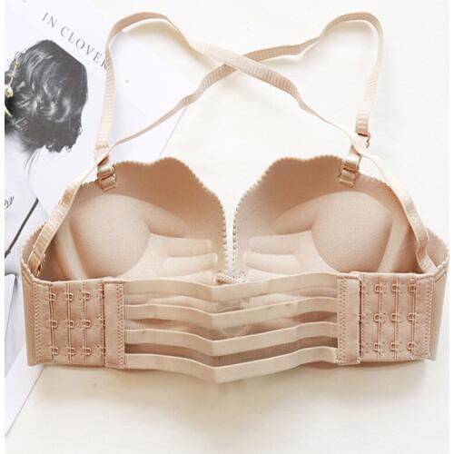 Fatimu Sexy One Piece Seamless Bra Comfortable Wire Free Sexy Lingerie Women Bra Shell Massage Underwear Women Super Push Up Bra