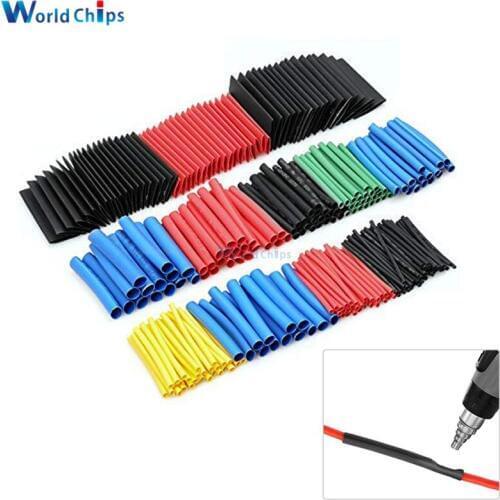 Diymore 530Pcs Heat Shrink Tubing Assortment Kit Insulation Electronic Polyolefin Ratio 2:1 Sleeving Wrap Cable Wire 12 Size