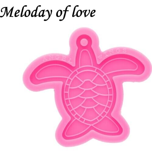 Glossy Tortoise Keychain Mold Silicone Mould DIY Handmade for Epoxy Resin Making chocolate Polymer Clay DY0586