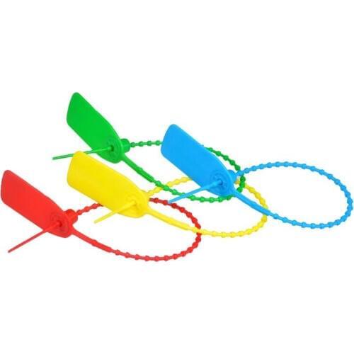 100PCS 230MM Length Plastic Nylon Cable Tie Cable Tag Tightener Seals Security Wire Padlock for Cargo Container Seal Lock