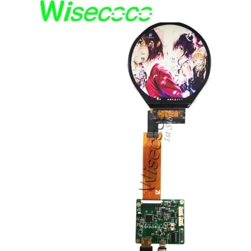 Wisecoco 3.4 Inch Round Lcd Display Module 3.4 Inch 800*800 Circle Screen With HDMI to MIPI Driver Board