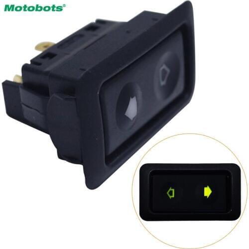 MOTOBOTS 10Pcs 10A-30A Electric Power Window Switch Button For All Autos with Green LED Light Car Button Switch #FD-1005