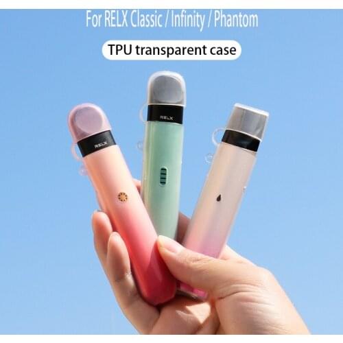 For RELX Phantom Case Soft TPU Protective Shell Skin Relx 5th Generation Non-slip/dust-proof Replacement Case