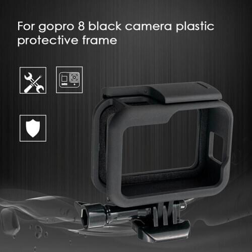 Plastic Protective Frame Case Camera Fixing Device for Gopro Hero 8 Sports Camera