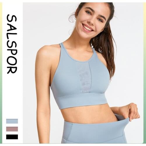SALSPOR New Sports Bras Women Beautiful Back Fashion Yoga Sports Shockproof Underwear Woman Gym Fitness Pilates Cycling Bra