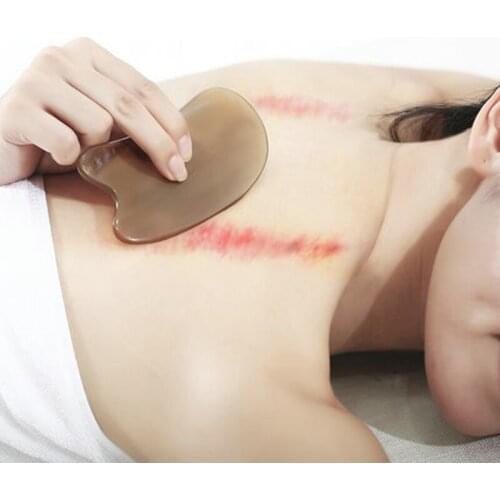 Scraper gouache tools Natural Horn Guasha Care Household Massager Manual Tool Scraper Board Body General Back Face Neck Facial