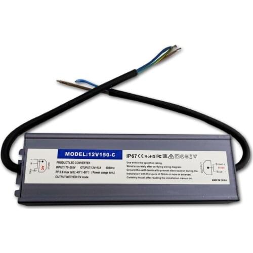 LED Driver DC12V 24V IP67 Waterproof Lighting Transformers for Outdoor Light 12V Power Supply 10W 30W 50W 80W 100W 150W