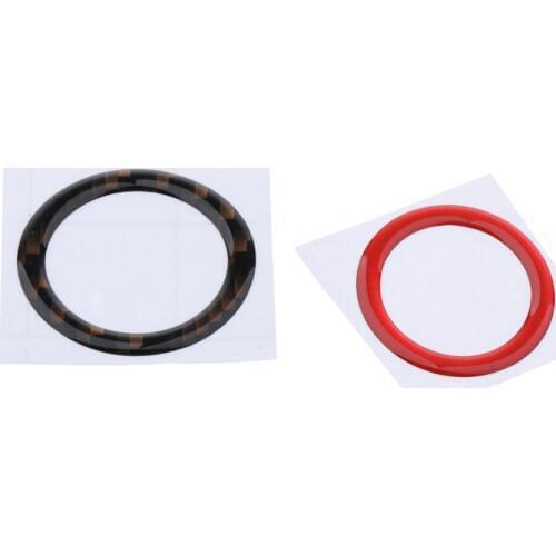 Decorations For Finishing Ring Ring Auto Engine Start Button For BMW E90 E60 E70 Red + Black