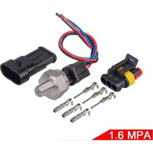 Universal 5V 16BAR NPT1/8 Oil Fuel Diesel Air Gas Water Import Ceramic Pressure Sensor Transmitter Transducer