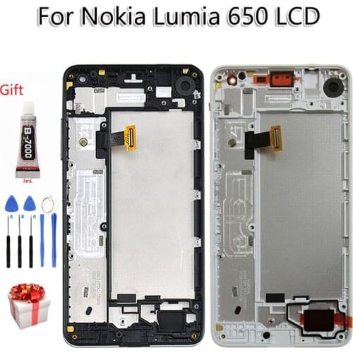 5.0" For Nokia Lumia 650 RM 1152 1113 LCD Display Touch Screen Original Digitizer Assembly With Frame Free Tools