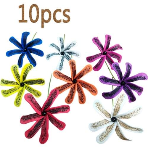 10pcs/Set of flowers Hawaii summer party school DIY decoration artificial flowers hula girls love hair accessories flowers