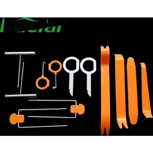 4pcs 12pcs/set Remover Removal Puller Pry Tool Car Door Panel Trim Upholstery Retaining Clip Plier Tool Hand Tool Set