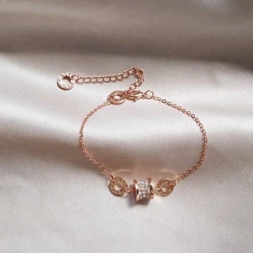 Kpop NEW Fashion Simplicity Design Geometry Diamond-studded Metal Bracelet For Women Jewelr Accessory Gift Wedding Party Gifts