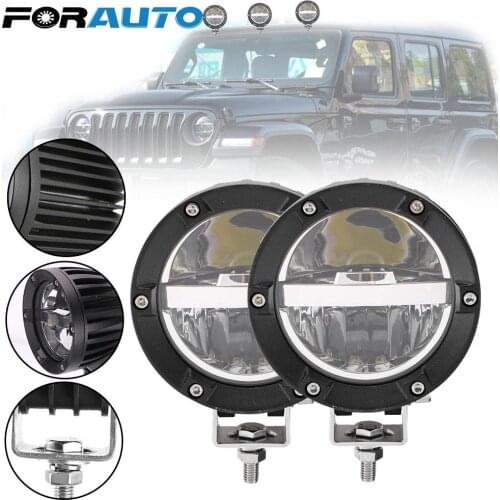 High/ Low Beam 1 PC for Car Truck Tractor Trailer SUV ATV Off-Road Fog Lamp Led Work Light LED Headlights Spot Light