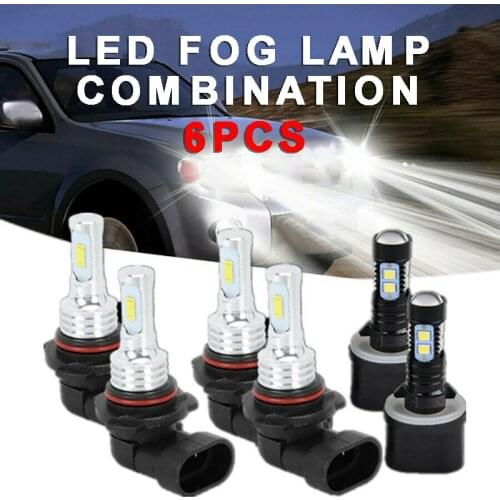 6pcs LED Headlight Fog Light Bulbs Kit For Chevy Suburban 2000-2006 Tahoe