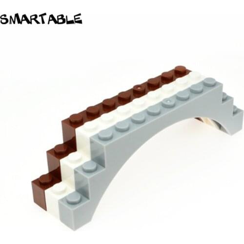 Smartable Brick Arch 1x12x3 Building Blocks MOC Part Toys For Kid STEAM Creative Compatible Major Brands 6108 City Toy 10pcs/lot