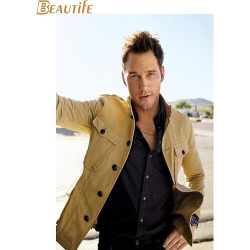 Custom chris pratt Cloth Silk Fabric poster Home Decoration Wall Art New Cloth Silk Fabric wall poster print