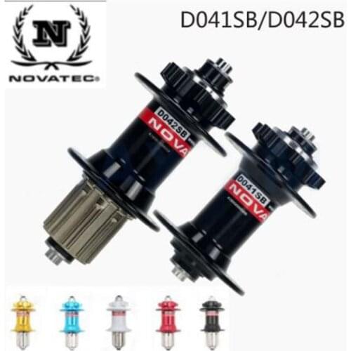 Novatec MTB Bike Hub D041SB D042SB Mountain Bicycle Hubs Front + Rear + quick release set disc bearing 28 32 36 Holes