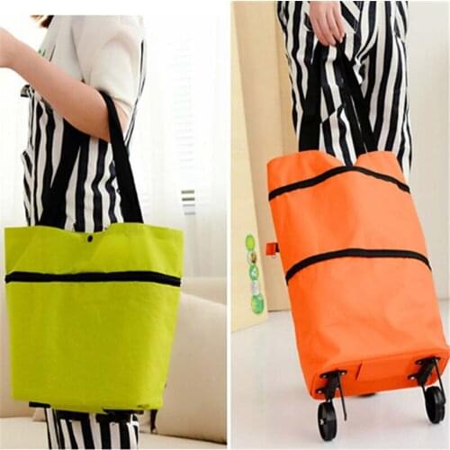 New Folding Shopping Bag Shopping Buy Food Trolley Bag on Wheels Bag Buy Vegetables Shopping Organizer Portable Bag
