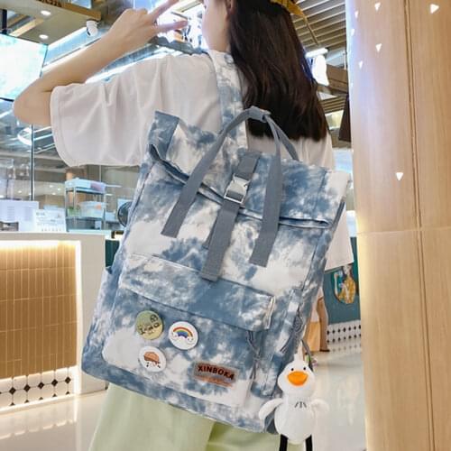 Tie Dye Pink School Backpacks for Teenagers Sport School Bag with Badges for Girl Large Unisex Backpack for Laptop Travel Bags