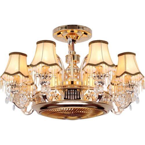 Nordic living room Hanging Lights Bluetooth music led lamp air purification fan light bedroom invisible ceiling fan light