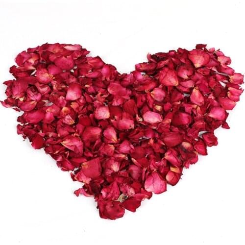 Top 50g/100g/500g DIY Dried Rose Flower Petal Wedding Party Pure Natural Plant Home Decoration Beauty Bathing Soaking Fee