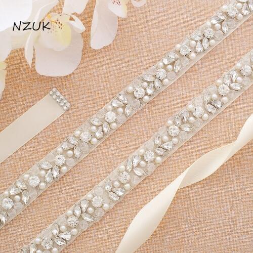 Beading Bridal Sash Crystal And Rhinestone Wedding Belt For Wedding Gown Handmade Wedding Accessories Y134S