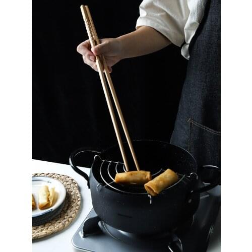 Japanese Beech Lengthened Chopsticks Public Fried Hot Pot Household Super Long Noodles Baguette Chinoise Comida China Korean