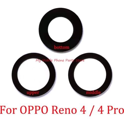 10 Sets Rear Camera Lens For Oppo Reno 4 Pro 4pro Back Camera Glass Lens Cover With Glue Sticker Replacement Parts
